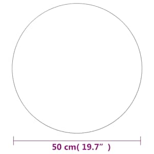 Nástěnné zrcadlo 50 cm kulaté sklo - obrázek 8