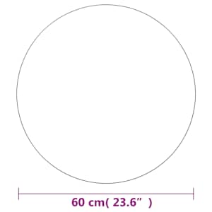 Nástěnné zrcadlo 60 cm kulaté sklo - obrázek 7