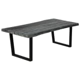 vidaXL Couchtisch Mindi-Holz Massiv 102 x 56 x 41 cm Grau