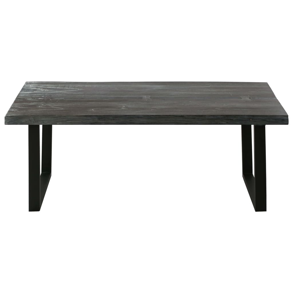 

vidaXL Salontafel 102x56x41 cm massief mindihout grijs
