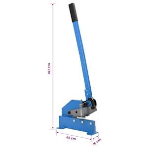 Pákové nůžky na plech 200 mm modré - obrázek 8