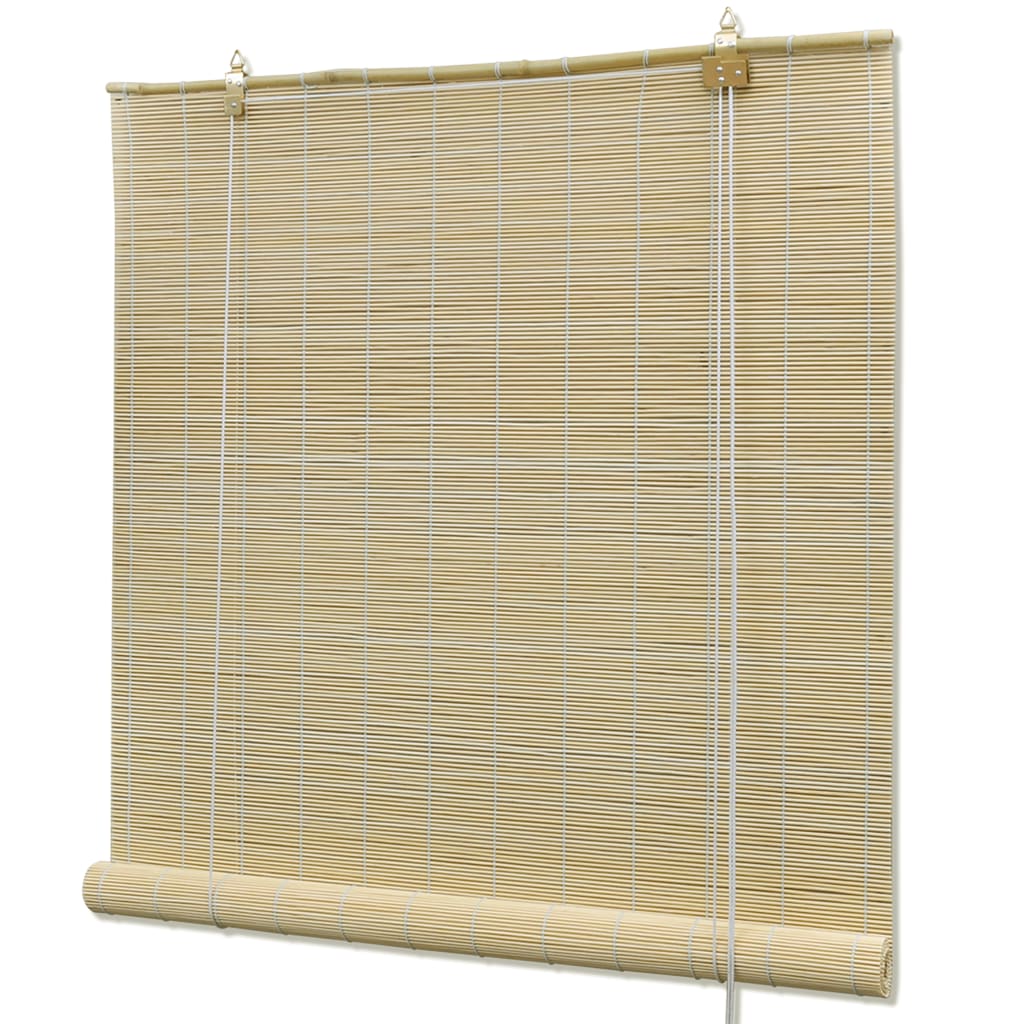 vidaXL Rolgordijn 100x220 cm bamboe naturel