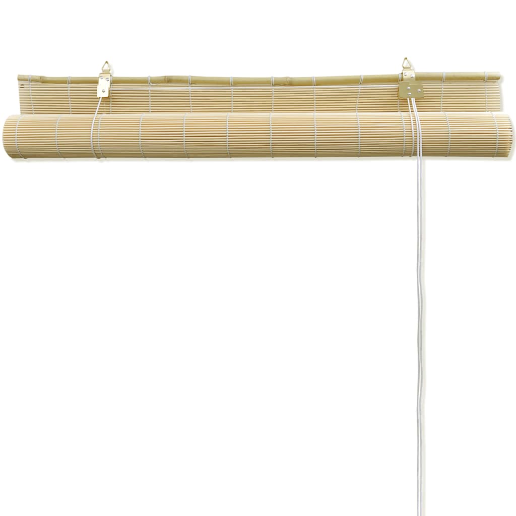 vidaXL Roller Blind Bamboo 55.1"x86.6" Natural