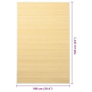 Koberec bambus 100 x 160 cm přírodní - obrázek 7