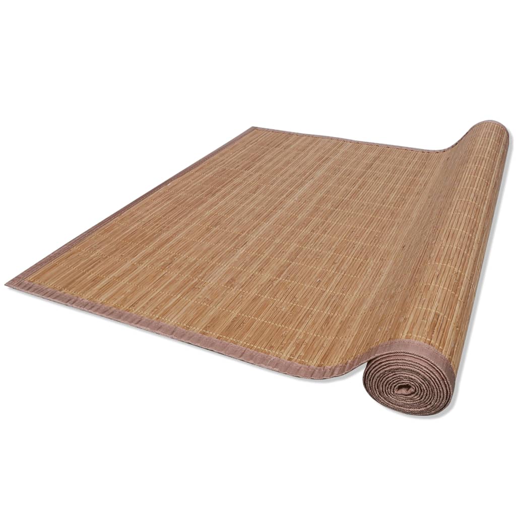 Bambusový koberec 160 x 230 cm hnědý