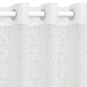 vidaXL Gardiner med warp strikk 2 stk 140x245 cm grener hvit