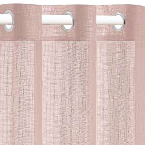 vidaXL Gardiner 2 st linnelook skira 140x245 cm rosa