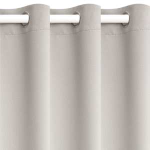 vidaXL M&ouml;rkl&auml;ggningsgardin 2 st 140x175 cm beige