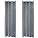 vidaXL pimendavad kardinad 2 tk 140 x 175 cm, helehall