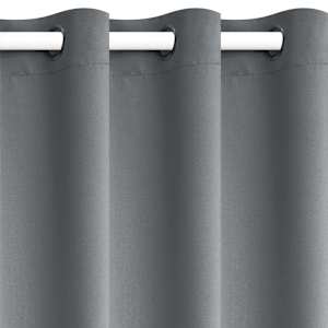 vidaXL Naktinės užuolaidos, 2vnt., 140x225cm, &scaron;viesiai pilkos