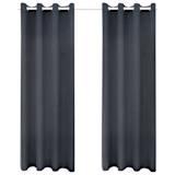 vidaXL pimendavad kardinad 2 tk 140 x 175 cm, tumehall