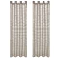 vidaXL Cortinas de tecido listrado 2 pcs 140x245 cm bege