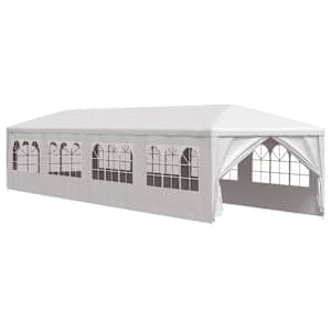 vidaXL aiatelk, 3 x 12 m, valge