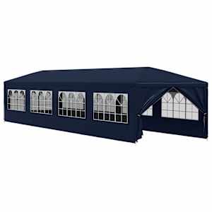 Zahradní party stan 3x12 m modrý - obrázek 2