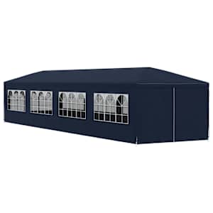 Zahradní party stan 3x12 m modrý - obrázek 3