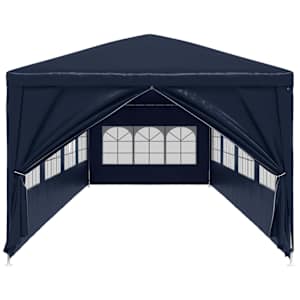 Zahradní party stan 3x12 m modrý - obrázek 4