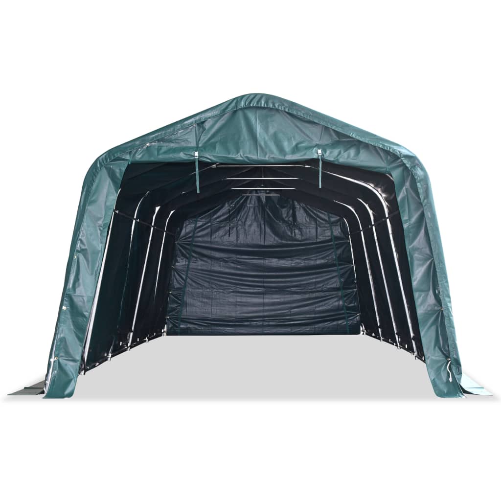

vidaXL Veetent verwijderbaar 550 g/m² 3,3x8 m PVC donkergroen
