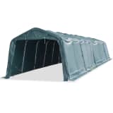 vidaXL sötétzöld elmozdítható PVC állattartó sátor 550 g/m² 3,3 x 12,8 m