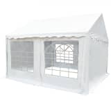 vidaXL Tenda de jardim PVC 3x4 m branco