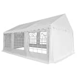 vidaXL Tenda de jardim PVC 4x6 m branco