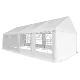 vidaXL Tenda de jardim PVC 4x8 m branco