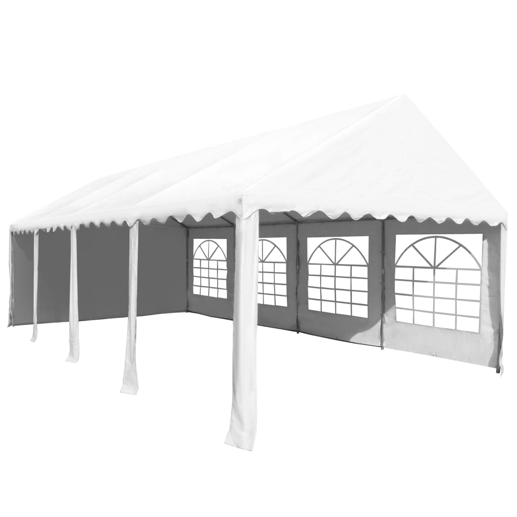 

vidaXL Tuinpaviljoen 4x8 m PVC wit