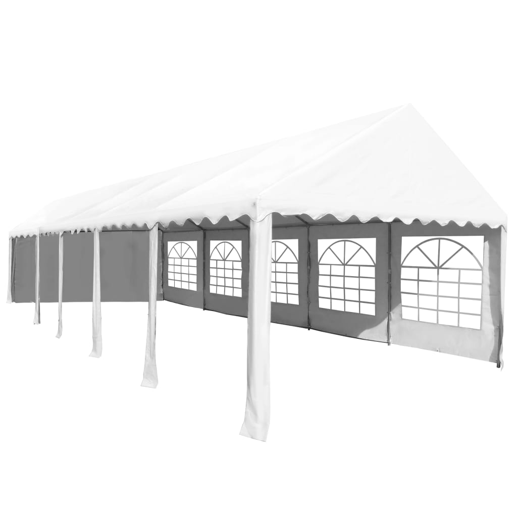 VidaXL - vidaXL Tuinpaviljoen 5x10 m PVC wit