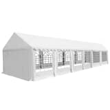 vidaXL Tenda de jardim PVC 6x12 m branco