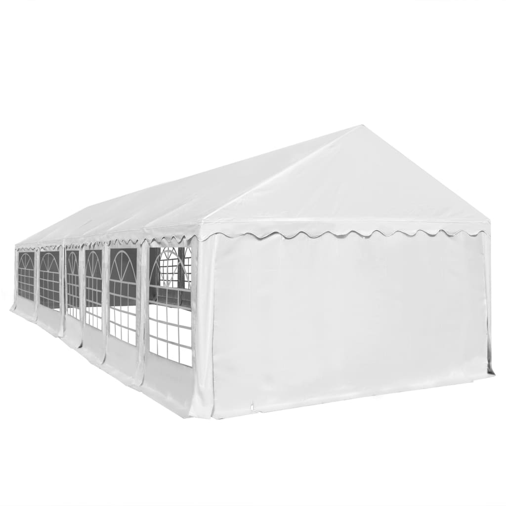 

vidaXL Tuinpaviljoen 6x12 m PVC wit