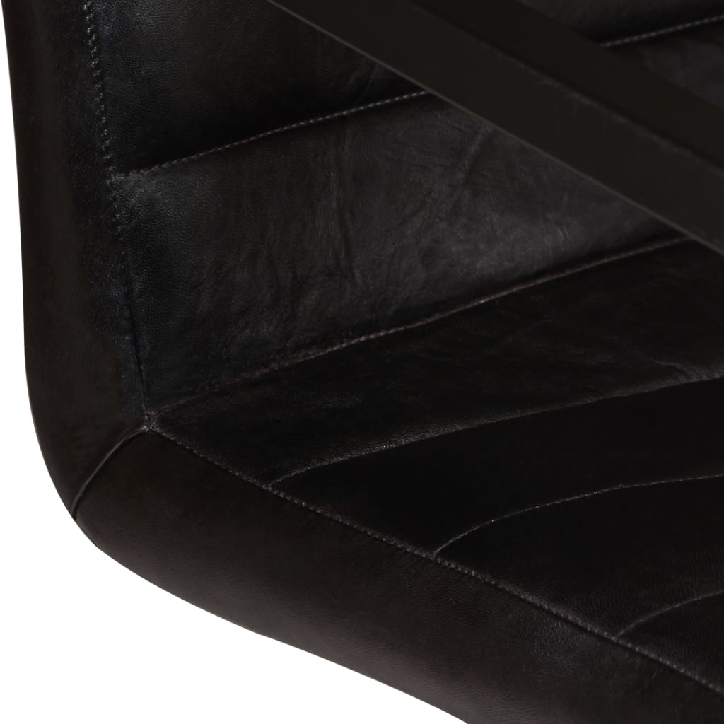  Jedálenské stoličky 2 ks, antracitové, pravá koža