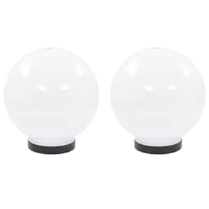 vidaXL LED-lambid, 2 tk, kera, 20 cm, PMMA