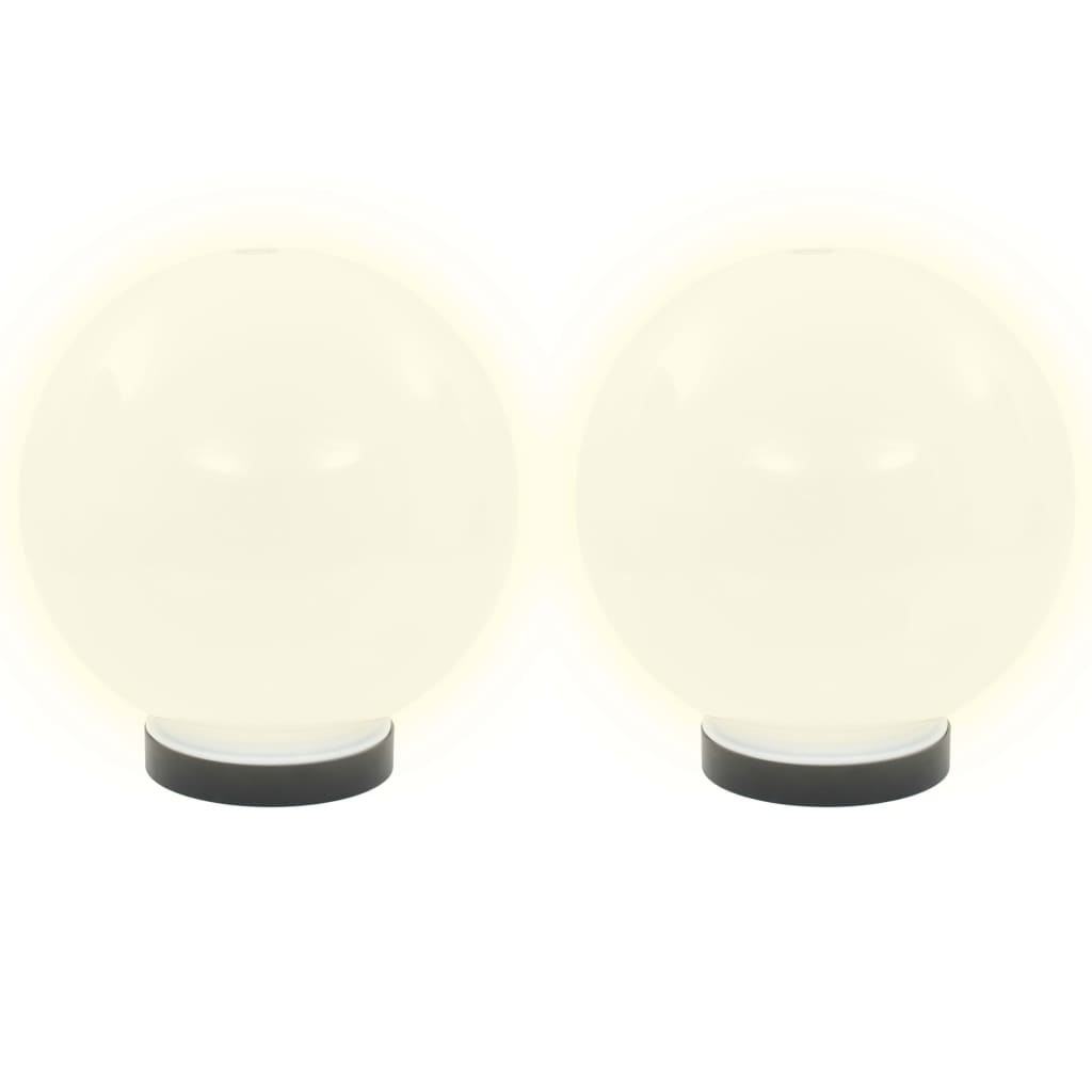 vidaXL Lampe à LED sous forme de boule 2 pcs Sphérique 20 cm PMMA