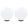vidaXL LED-lambid, 2 tk, kera, 30 cm, PMMA