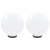 vidaXL Lămpi cu LED, 2 buc. sferice, 30 cm, PMMA
