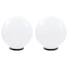 vidaXL LED-lambid, 2 tk, kera, 40 cm, PMMA