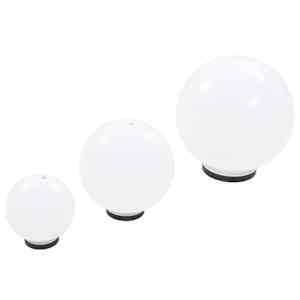 Kulovitá LED lampa sada 3 kusů koule 20/30/40 cm PMMA - obrázek 6