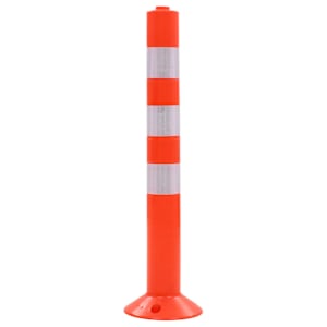 Zahrazovací sloupky k řízení dopravy 2 ks plast 75 cm - obrázek 2