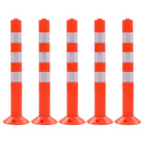 vidaXL Borne de contrôle du trafic 5 pcs Plastique 75 cm