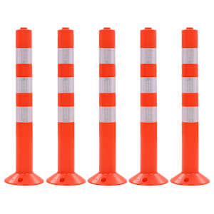 Cestni stebriček 5 kosov plastika 75 cm