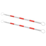 vidaXL Leitkegel-Teleskopstangen 2 Stück Kunststoff 130-215 cm