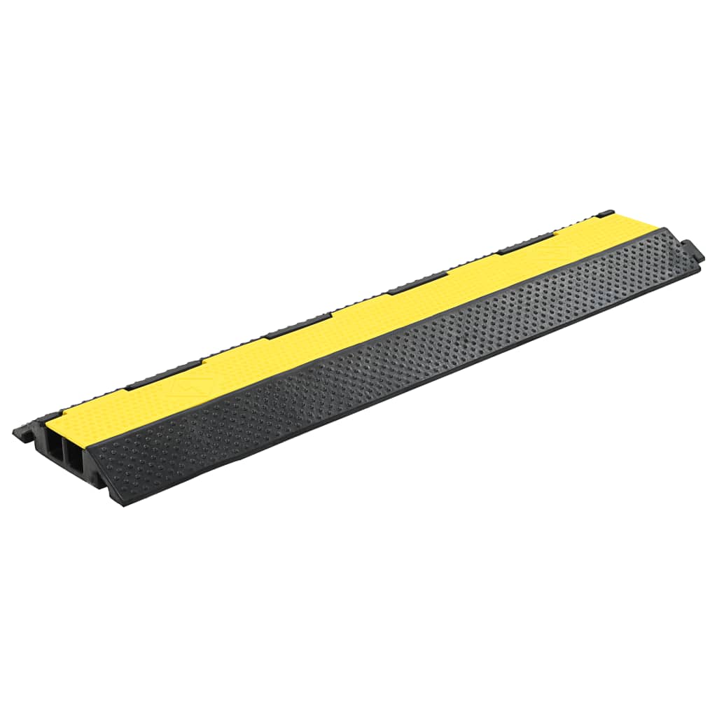  Cable Protector Ramps 1 Channel Rubber Conduit Wire Cover Cable Ramp vidaXL