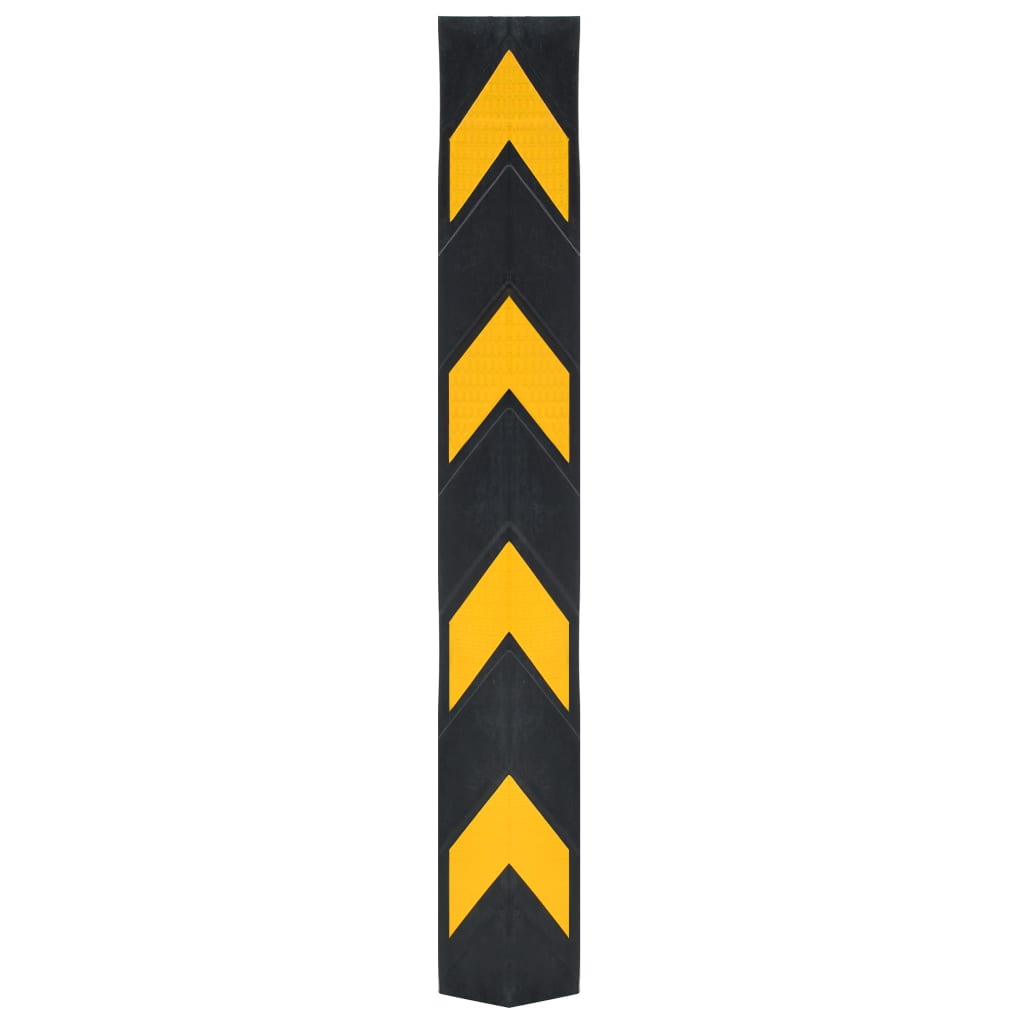 vidaXL Hoekbeschermers reflecterend 80 cm rubber 10 st afbeelding