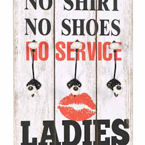 Nástěnný věšák na kabáty MEN LADIES s 6 háčky 120 x 40 cm - obrázek 4