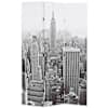 vidaXL kokkupandav sirm 120 x 170 cm, New York, must valge