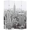 vidaXL kokkupandav sirm 160 x 170 cm, New York, must valge