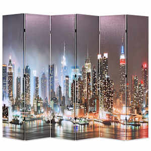 vidaXL kokkupandav sirm 228 x 170 cm, &ouml;ine New York