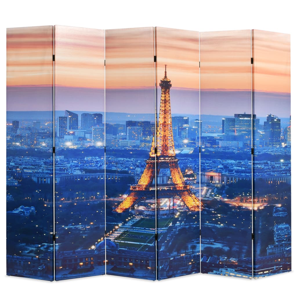 Éjszakai Párizs mintás paraván 228 x 170 cm 