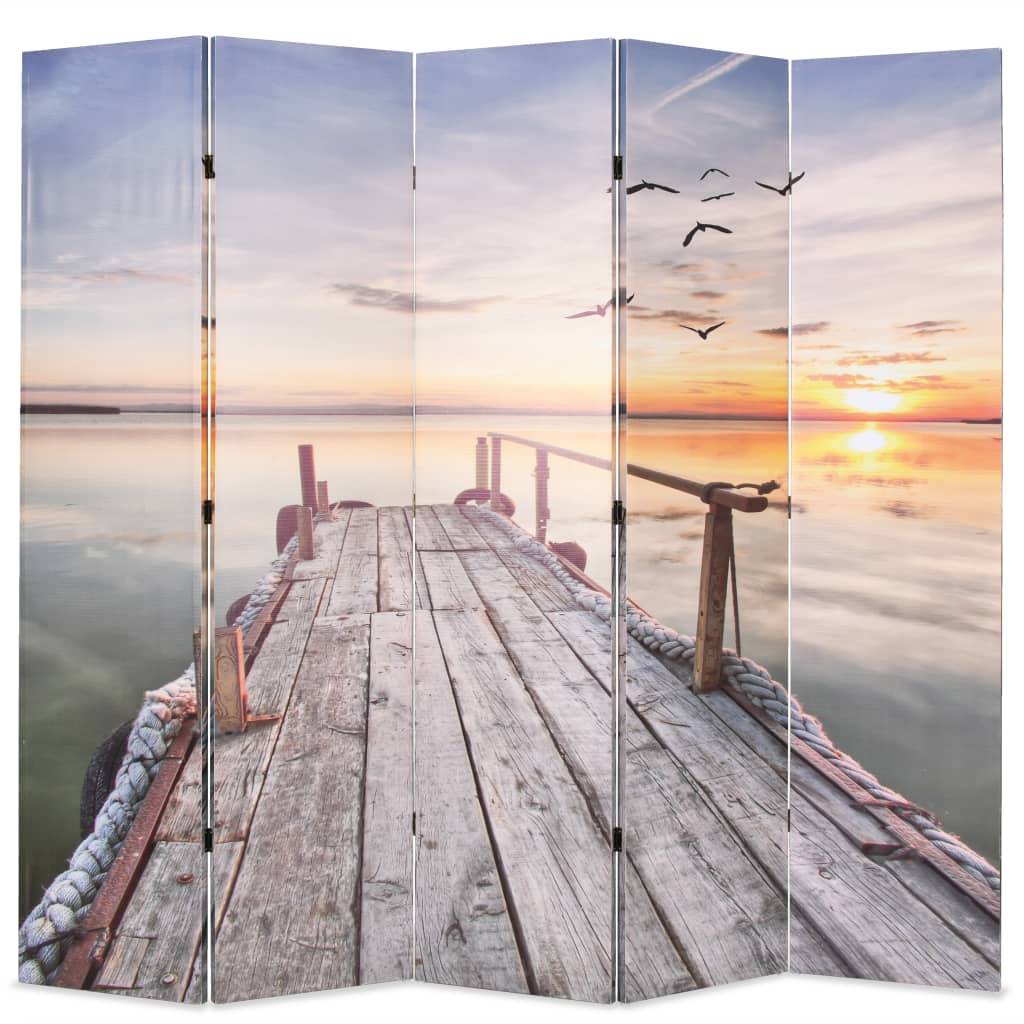 vidaXL Skládací paraván 200 x 170 cm jezero
