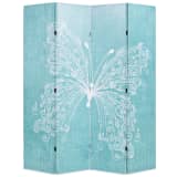 vidaXL kék paraván 160 x 180 cm pillangó