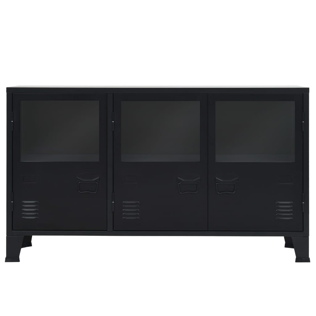 Buffet Métal De Style Industriel 120 X 35 X 70 Cm Noir VidaXL 13 width=274